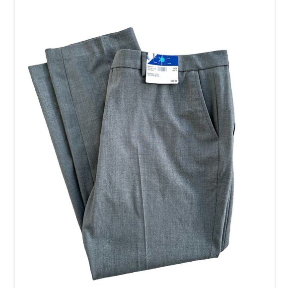 NEW Egara Men’s Gray Dress Pants 42x30 Suit Separates Stretch Slim Fit Slacks - Picture 1 of 13